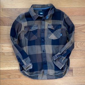 Vans Boys Flannel Size 6
